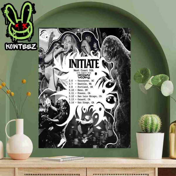 Initiate West Coast USA With Wisecrack Tour Dates March 2025 Home Decor Poster Canvas