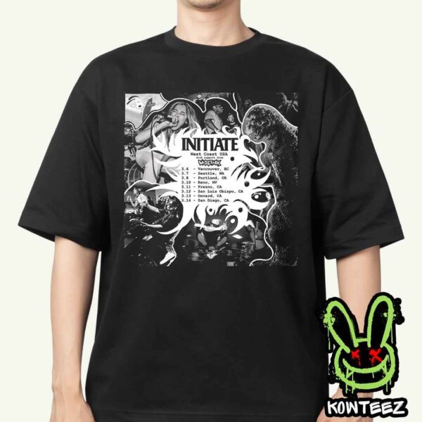 Initiate West Coast USA With Wisecrack Tour Dates March 2025 Merch Unisex T-Shirt