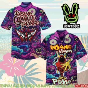 Insane Clown Posse Boogie Woogie Wu Summer Merch 2025 Hawaiian Shirt And Beach Short