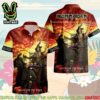 Iron Maiden Eddie Inferno Merch 2025 Hawaiian Shirt And Beach Short