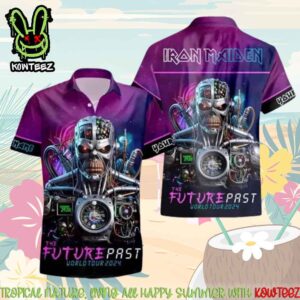 Iron Maiden Future Past Tour 2024 Merch 2025 Hawaiian Shirt And Beach Short