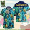 Iron Maiden Island Adventures Merch 2025 Hawaiian Shirt And Beach Short