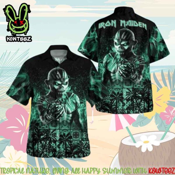 Iron Maiden Native American Tribal Merch 2025 Hawaiian Shirt And Beach Short