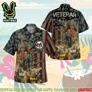 Iron Maiden Patriotic Veteran American Pride Merch 2025 Hawaiian Shirt And Beach Short