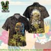 Iron Maiden Piece of Mind Madness Merch 2025 Hawaiian Shirt And Beach Short