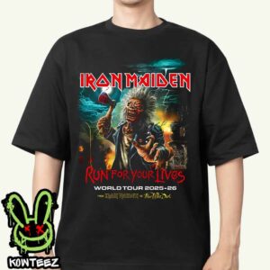 Iron Maiden Run For Your Lives World Tour 2025-26 From Iron Maiden To Fear Of The Dark Unisex Merch T-Shirt