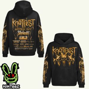 Knotfest Merch Shirt Australia 2025 Full Line-Up Fire Dripper Two Sides Unisex Hoodie T-Shirt