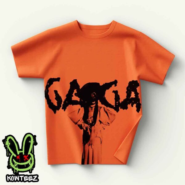 Lady Gaga Merch Shirt Orange Pose Featuring Mayhem All Over Print Unisex T-Shirt