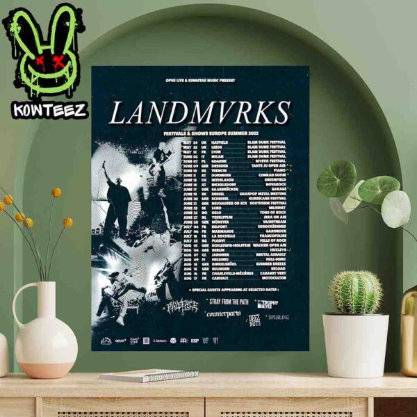 Landmvrks Festival And Show Europe Summer Tour 2025 Home Decor Poster Canvas