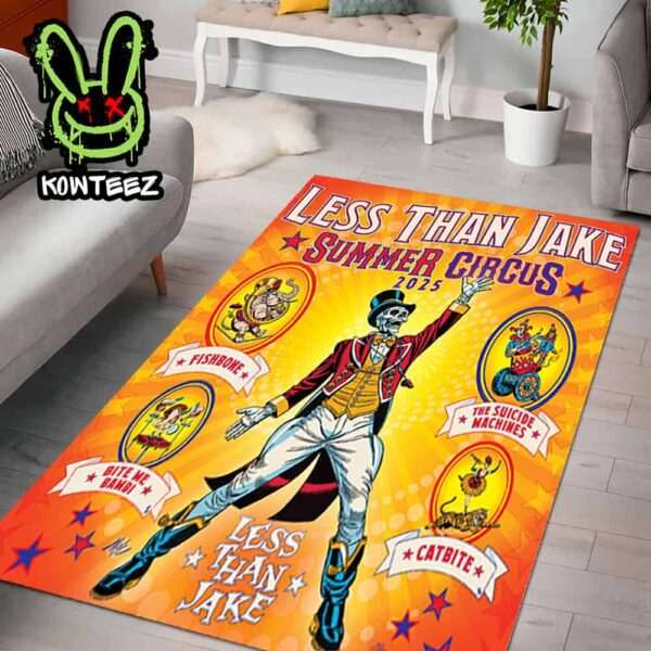 Less Than Jake Summer Circus 2025 With Fishbone And The Suicide Machines And Bite Me Bambi And Catbite Tour Dates June And July Home Decor Rug Carpet