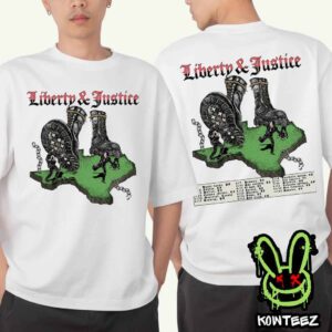 Liberty And Justice Band Tour Dates 2025 Merch Two Sides Unisex T-Shirt