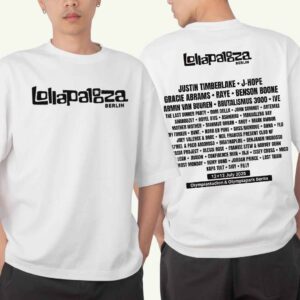 Lollapalooza Berlin Line-Up On July 12 13 2025 At The Olympiastadion Berlin & Olympiapark Berlin Two Sides Unisex T-Shirt