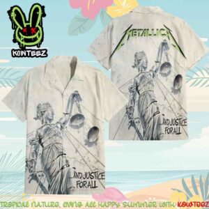 Metallica Heavy Metal Thrash Metal Band  And Justice For All Album Merch 2025 Hawaiian Shirt And Beach Short