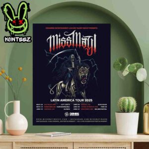 Miss May I Latin America Tour Dates May And Junio 2025 Home Decor Poster Canvas