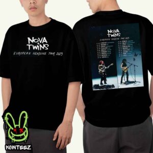 Nova Twins Europe Headline Tour 2025 Dates List September October Two Sides Merch Unisex T-Shirt