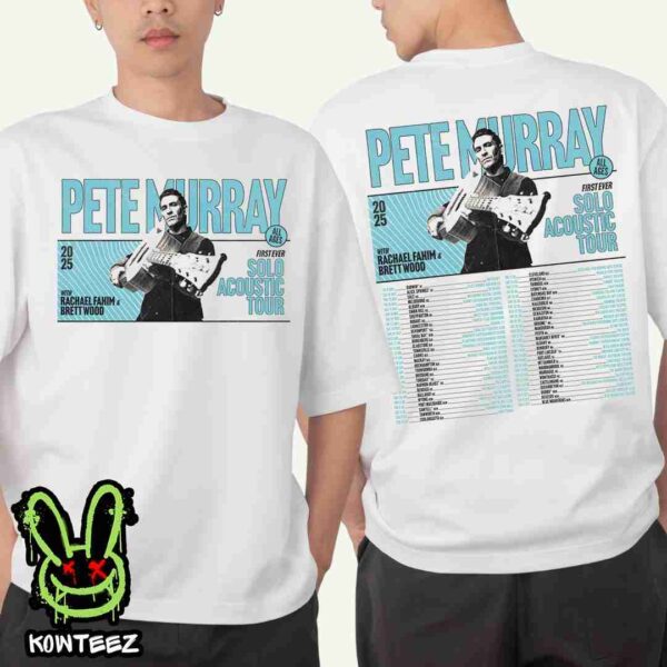 Pete Murray First Ever Solo Acoustic Tour Australia Starting May 2025 Two Sides Merch Unisex T-Shirt