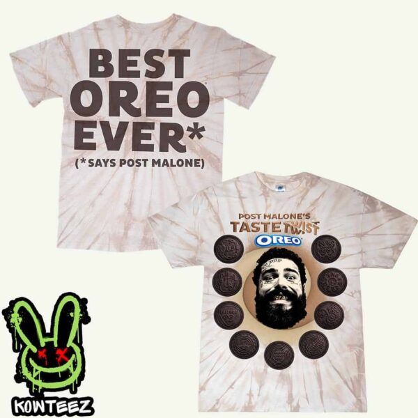 Post Malone X Oreo Taste Twist Best Oreo Ever Says Post Malone Merch Two Sides Unisex T-Shirt