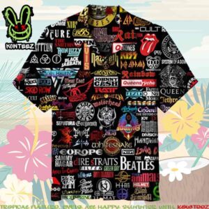 Rock Band Punk Music Heavy Metal Merch 2025 Hawaiian Shirt And Beach Short