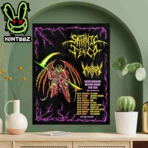 Satanic Tea Co Western Canada Easter Massacre Tour Dates 2025 With Misyrion Home Decor Poster Canvas