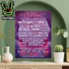 Seether With Mammoth Wvh Pod And Nonpoint The Surface Seems So Far Tour May 2025 Home Decor Poster Canvas