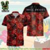 Slayer Rock Band Hell Throne Merch 2025 Hawaiian Shirt And Beach Short