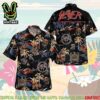 Slayer Rock Band Palm Shadows Merch 2025 Hawaiian Shirt And Beach Short