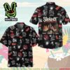 Slipknot 25th Anniversary Here Comes The Pain Tour Summer Merch 2025 Hawaiian Shirt And Beach Short