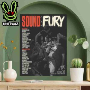 Sound And Fury Festival Line-Up 2025 July 13 & 14 Los Angeles Exposition Park Home Decor Poster Canvas