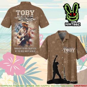 Toby Keith Country Comes To Town Tour Summer Merch 2025 Hawaiian Shirt And Beach Short