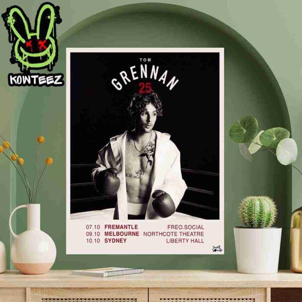 Tom Grennan Australia October 2025 Home Decor Poster Canvas