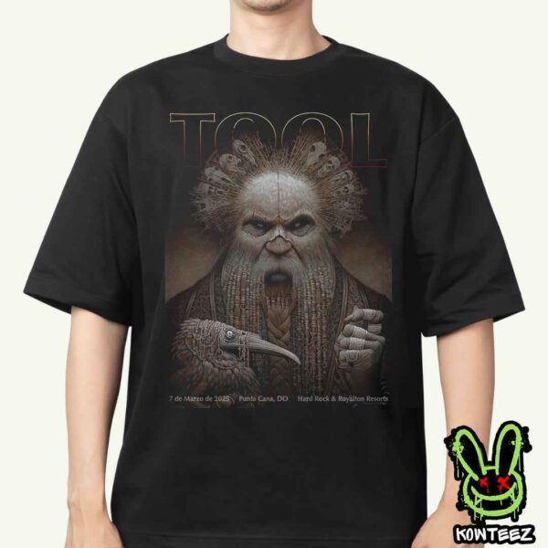 Tool Band Merch Poster For Show On 7 de Marzo de 2025 In Punta Can Do At Hard Rock And Royalton Resorts Unisex T-Shirt