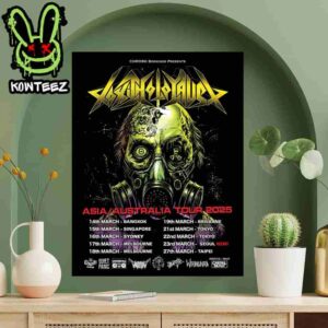 Toxic Holocaust Asia Australia Tour Dates 2025 Home Decor Poster Canvas