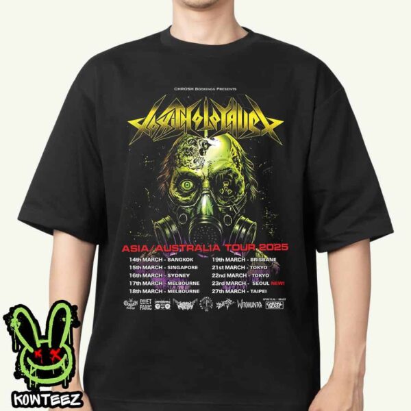 Toxic Holocaust Asia Australia Tour Dates 2025 Unisex T-Shirt