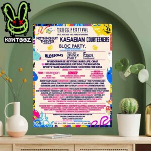 Truck Festival Line-Up On July 24-27 2025 At Hill Farm Oxfordshire Home Decor Poster Canvas