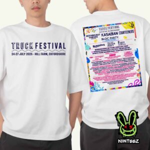 Truck Festival Merch Shirt Line-Up On July 24-27 2025 At Hill Farm Oxfordshire Two Sides Unisex T-Shirt