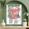 Vulvodynia North America Tour 2025 With Organectomy And The Last Ten Seconds Of Life And Wormhole Dates List Home Decor Poster Canvas