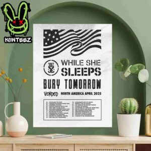 While She Sleeps North America April 2025 Tour Dates With Bury Tomorrow And Vended Home Decor Poster Canvas