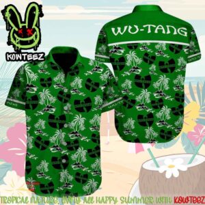 Wu-Tang Clan Coconut Color Green Merch 2025 Hawaiian Shirt And Beach Short