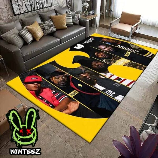 Wu-Tang Clan Yellow Logo Rug Carpet Classic Wu-Tang Vibes